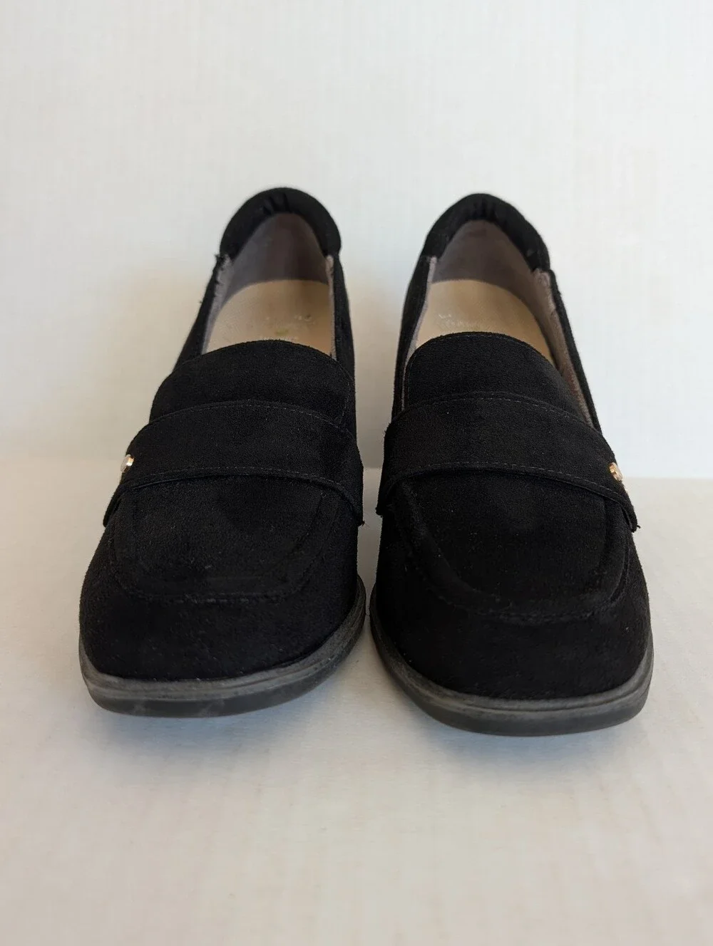 Dr. Scholl's Rumor Comfort Block Heel Loafers 6.5M Black
